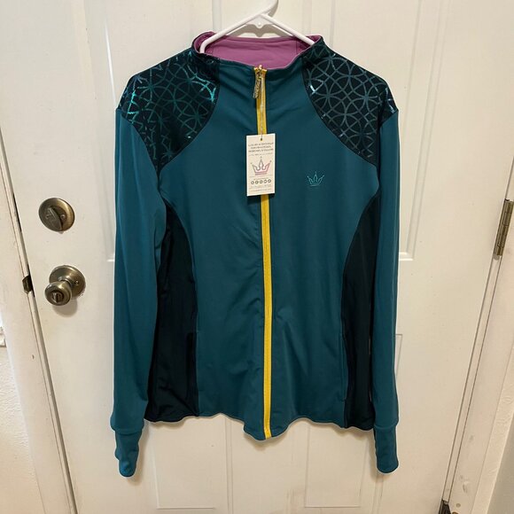 Crowned Athletics - Golden Fate - Reversible Jacket - NWT - XXL - Disney Tangled - Picture 4 of 15